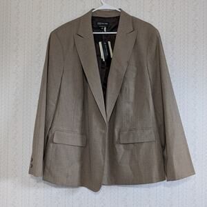 Jones New York Blazer Women's Size 24W Brown NWT